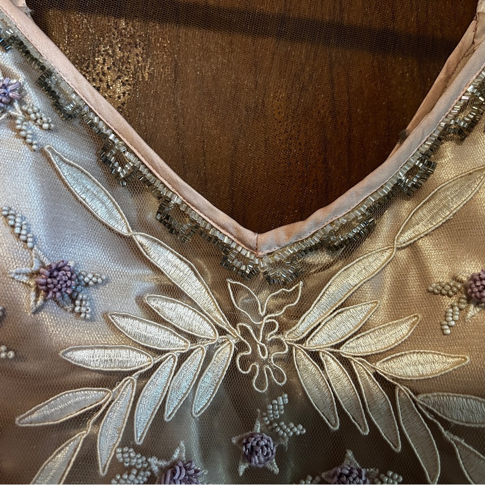 Vintage Sue Wong Designer Gown with scarf - Picture 4 of 10